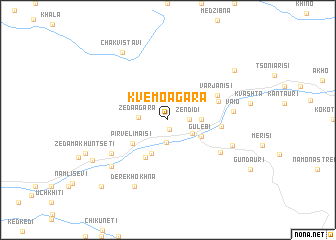 map of Kvemo-Agara