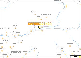 map of Kʼvemo Kʼarzmani