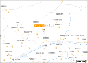 map of Kʼvemo Khevi