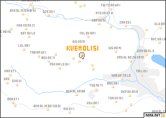 map of Kvemo-Lisi