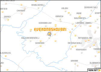 map of Kvemo-Nashovari