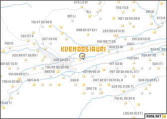 map of Kvemo-Osiauri