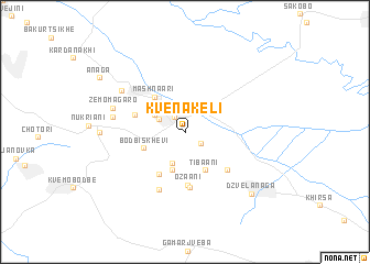 map of Kvenakeli