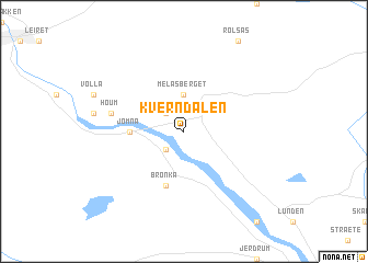 map of Kverndalen