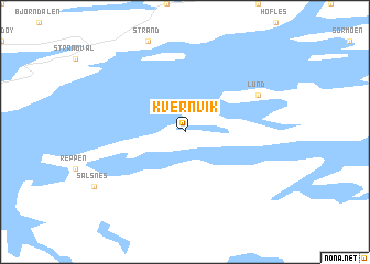 map of Kvernvik