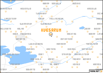 map of Kvesarum