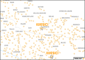 map of Kvesići