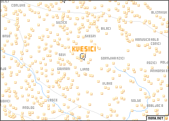 map of Kvesići