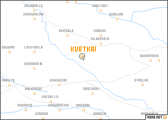 map of Kvetkai