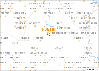 map of Květná