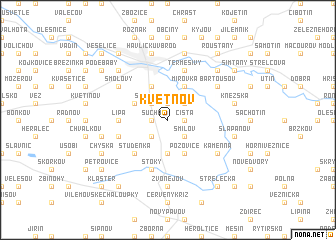 map of Květnov