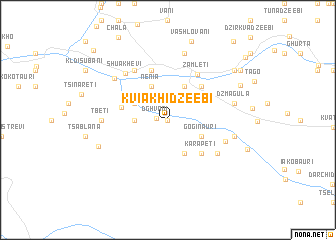 map of Kviakhidzeebi