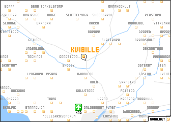 map of Kvibille