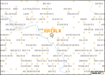 map of Kvíčala