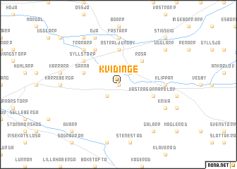 map of Kvidinge