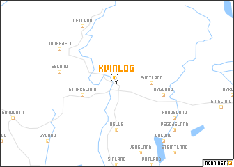 map of Kvinlog