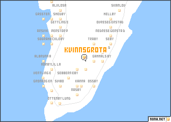 map of Kvinnsgröta