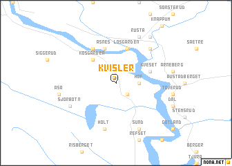 map of Kvisler