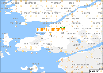 map of Kvisljungeby