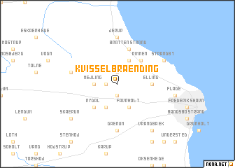 map of Kvisselbrænding