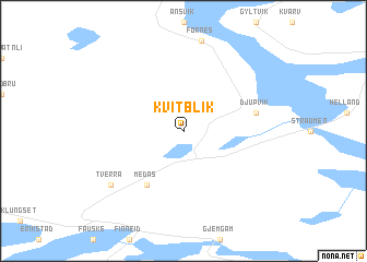 map of Kvitblik