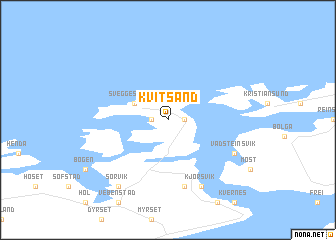 map of Kvitsand