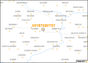 map of Kvyatkovtsy