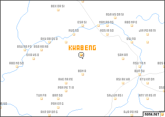 map of Kwabeng