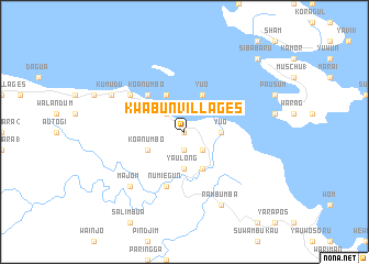 map of Kwabun Villages