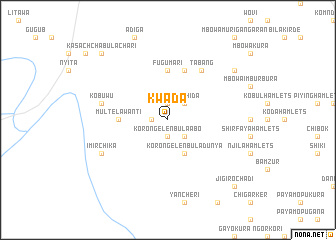 map of Kwada