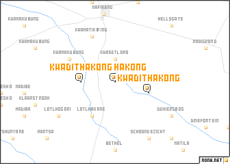 map of KwaDithakong