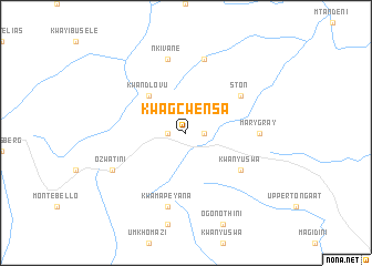 map of KwaGcwensa