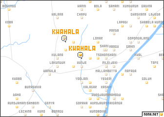 map of Kwahala