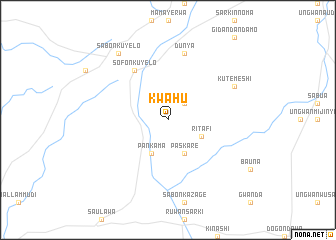 map of Kwahu