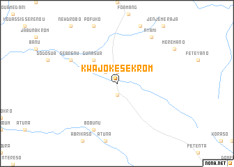map of Kwajokesekrom