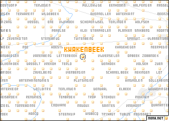 map of Kwakenbeek