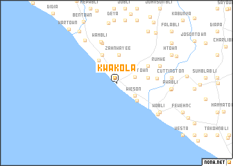 map of Kwa Kola