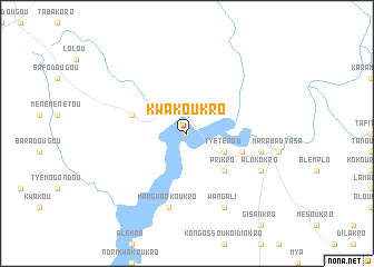 map of Kwakoukro