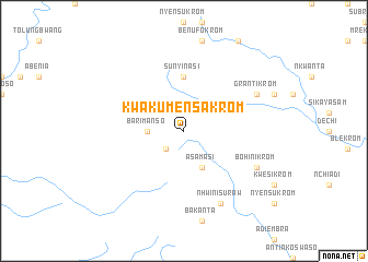 map of Kwakumensakrom