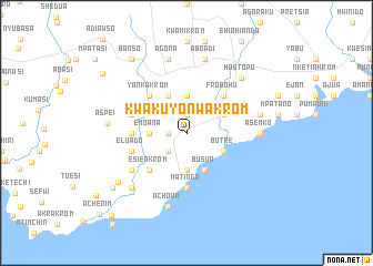 map of Kwakuyonwakrom