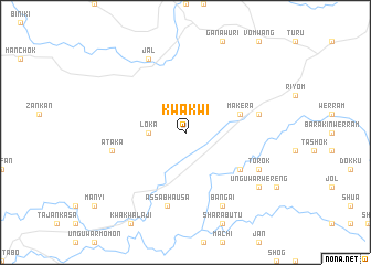 map of Kwakwi