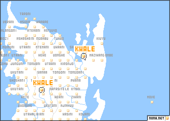 map of Kwale