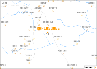 map of Kwalusonge