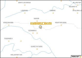 map of KwaMagcakini