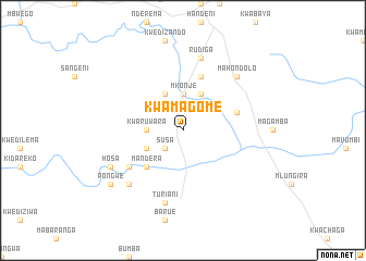 map of Kwamagome