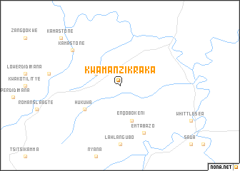 map of KwaManzikraka