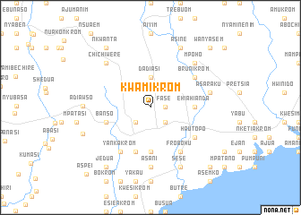 map of Kwamikrom