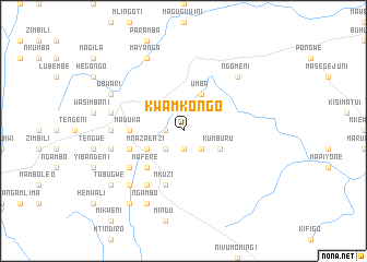 map of Kwamkongo