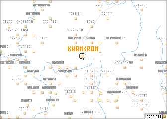 map of Kwamkrom