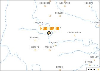 map of KwaMwema